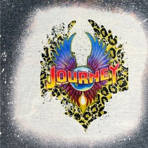 Journey Bleached Tie Dye Tee